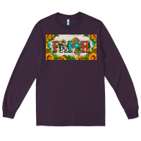 Plum faith cross and sunflower license plate Long Sleeve Tee - HRA Design Shop