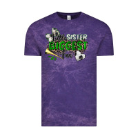 Cloud Purple little sister biggest fan soccer Vintage Tee - Zillion Design Studio