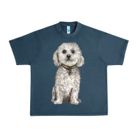 Midnight Navy bichon frise dog Urban Heavy Tee - BarkalooDesign