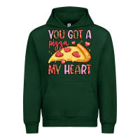 Forest Green you got a pizza my heart Urban Hoodie - LillyAllenDesigns