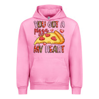 Fuchsia Pink you got a pizza my heart Urban Hoodie - LillyAllenDesigns