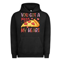 Pigment Black you got a pizza my heart Urban Hoodie - LillyAllenDesigns
