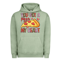 Pigment Oil Green you got a pizza my heart Urban Hoodie - LillyAllenDesigns