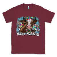 Burgundy autism awareness 2 Classic Tee - SublimationCraftShop