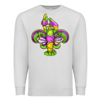 Dove Grey mardi gras crawfish fleur de lis Premium Sweatshirt - Jasminsmagicworld