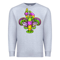 Heather Grey mardi gras crawfish fleur de lis Premium Sweatshirt - Jasminsmagicworld