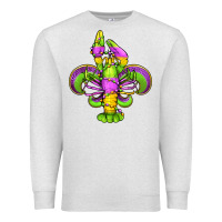 Oatmeal Heather mardi gras crawfish fleur de lis Premium Sweatshirt - Jasminsmagicworld