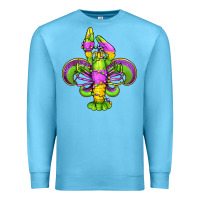 Ocean Blue mardi gras crawfish fleur de lis Premium Sweatshirt - Jasminsmagicworld