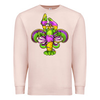 Pale Pink mardi gras crawfish fleur de lis Premium Sweatshirt - Jasminsmagicworld