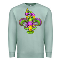 Seafoam mardi gras crawfish fleur de lis Premium Sweatshirt - Jasminsmagicworld