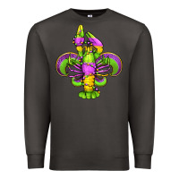 Smoke mardi gras crawfish fleur de lis Premium Sweatshirt - Jasminsmagicworld