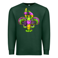 Sports Green mardi gras crawfish fleur de lis Premium Sweatshirt - Jasminsmagicworld