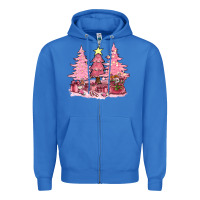 True Royal pink christmas trees with gift box bbs Zipper Hoodie - BundleAndBundleShop