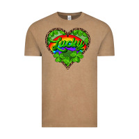 Lucky Heart With Leopard Vintage Tee | Teevron