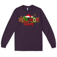 Plum christmas mom mom claus Long Sleeve Tee - FaDigitalArtStudio
