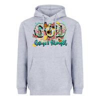 Heather Grey god is my refugee and strength Heavyweight Hoodie - NancyCooperArtShop