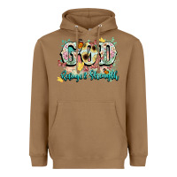 Toasted Coconut god is my refugee and strength Heavyweight Hoodie - NancyCooperArtShop