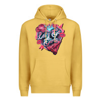 Antique Gold lets go girls pink Premium Hoodie - NancyCooperArtShop