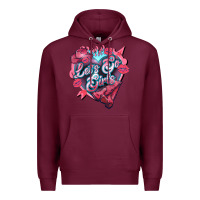 Burgundy lets go girls pink Premium Hoodie - NancyCooperArtShop