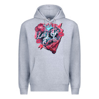 Heather Grey lets go girls pink Premium Hoodie - NancyCooperArtShop