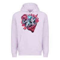 Lilac lets go girls pink Premium Hoodie - NancyCooperArtShop