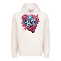 Pale Pink lets go girls pink Premium Hoodie - NancyCooperArtShop