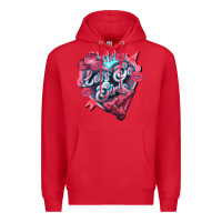 Red lets go girls pink Premium Hoodie - NancyCooperArtShop