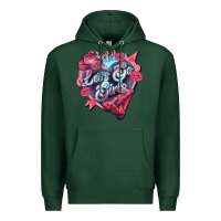 Sports Green lets go girls pink Premium Hoodie - NancyCooperArtShop