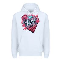 White lets go girls pink Premium Hoodie - NancyCooperArtShop
