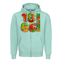 1865 Juneteenth Zipper Hoodie | Teevron