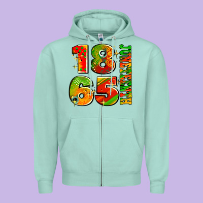 1865 Juneteenth Zipper Hoodie Designed By Adodesignshop