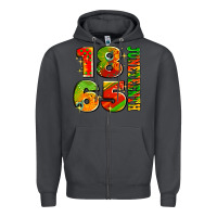 Smoke 1865 juneteenth Zipper Hoodie - AdoDesignShop