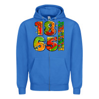 True Royal 1865 juneteenth Zipper Hoodie - AdoDesignShop