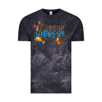 Cloud Black little sister biggest fan football Vintage Tee - Zillion Design Studio