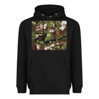 Black And Brown Cowhide Camouflage Heavyweight Hoodie | Teevron