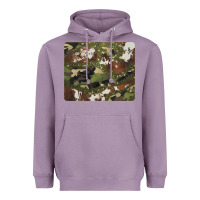 Lavender black and brown cowhide camouflage Heavyweight Hoodie - BarkalooDesign