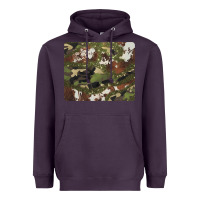 Plum black and brown cowhide camouflage Heavyweight Hoodie - BarkalooDesign