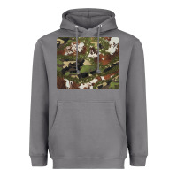 Storm black and brown cowhide camouflage Heavyweight Hoodie - BarkalooDesign