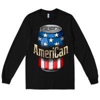 Black American 4th of July Long Sleeve Tee - CowGirlArtShop