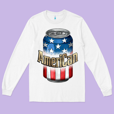 American 4th Of July Long Sleeve Tee Designed By Cowgirlartshop