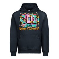 Navy god is my refuge and strength Urban Hoodie - LillyAllenDesigns