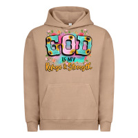 Pigment Burro god is my refuge and strength Urban Hoodie - LillyAllenDesigns