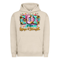 Pigment French Oak god is my refuge and strength Urban Hoodie - LillyAllenDesigns