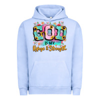 Pigment Grape Ice god is my refuge and strength Urban Hoodie - LillyAllenDesigns