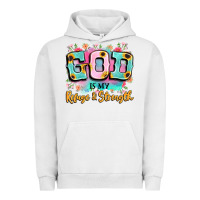 Pigment Lunar Rock god is my refuge and strength Urban Hoodie - LillyAllenDesigns