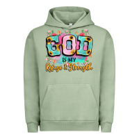 Pigment Oil Green god is my refuge and strength Urban Hoodie - LillyAllenDesigns