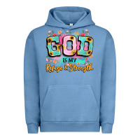 Pigment Pebble Blue god is my refuge and strength Urban Hoodie - LillyAllenDesigns