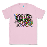 Bubblegum Pink i love teaching Classic Tee - CowhideDigitalArt