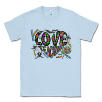 Dusty Blue i love teaching Classic Tee - CowhideDigitalArt