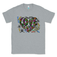 Heather Grey i love teaching Classic Tee - CowhideDigitalArt